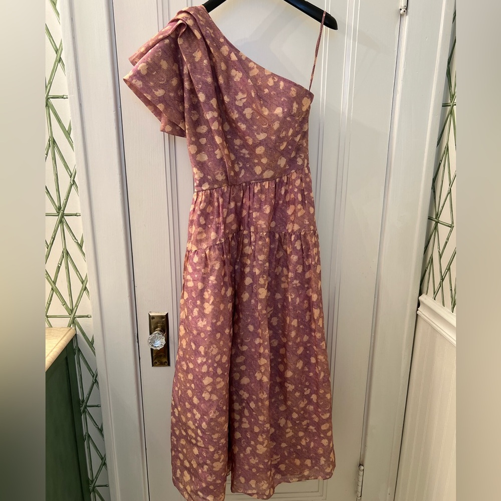 Ulla Johnson Athena one shoulder midi dress
